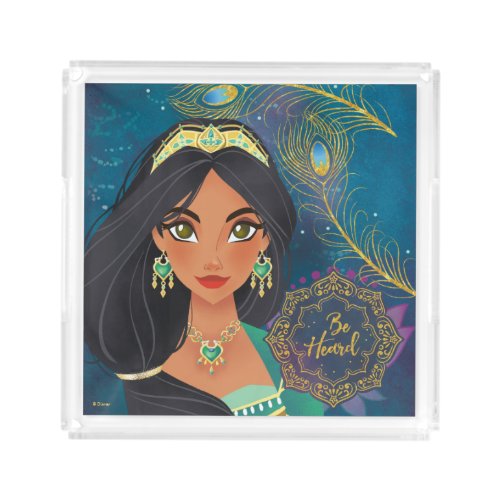 Aladdin  Jasmine Be Heard Acrylic Tray