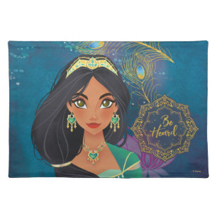Aladdin   Jasmine "Be Heard" Cloth Placemat