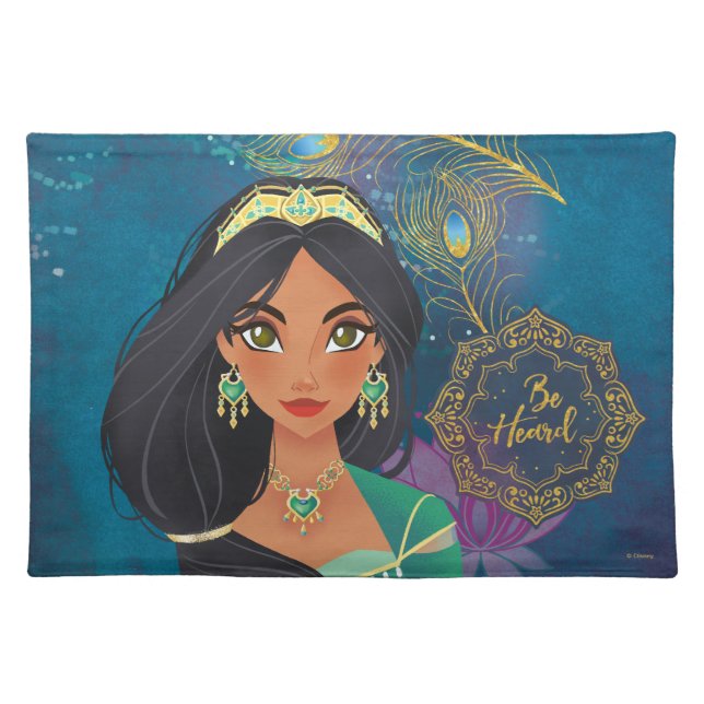 Aladdin | Jasmine "Be Heard" Cloth Placemat (Front)