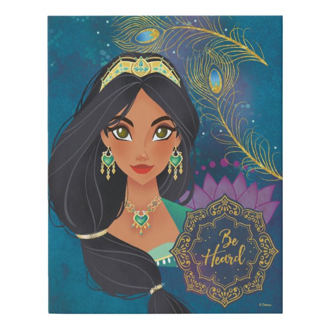 Aladdin | Jasmine "Be Heard" Faux Canvas Print (Front)