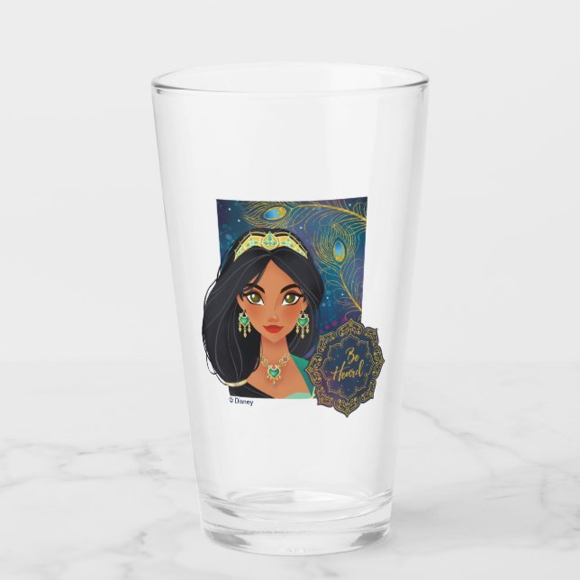 Aladdin | Jasmine "Be Heard" Glass (Front)