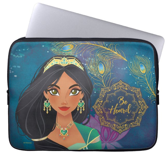 Aladdin | Jasmine "Be Heard" Laptop Sleeve (Front)