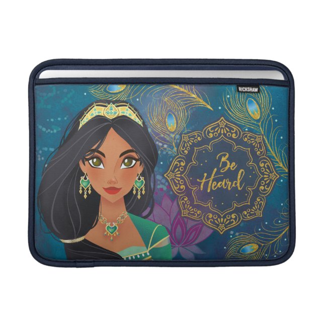 Aladdin | Jasmine "Be Heard" MacBook Air Sleeve (Front Device)