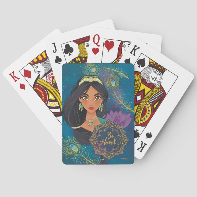 Aladdin | Jasmine "Be Heard" Poker Cards (Back)