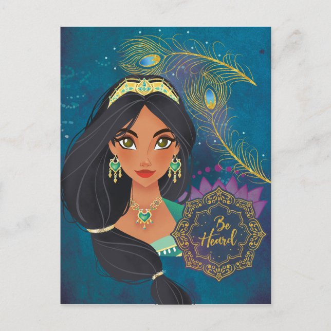 Aladdin | Jasmine "Be Heard" Postcard (Front)