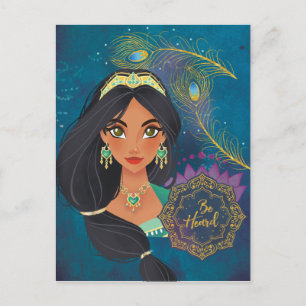 Aladdin Jasmine "Be Heard" Postcard