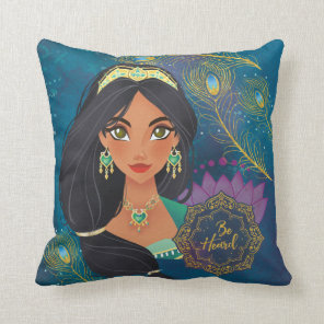 Aladdin | Jasmine "Be Heard" Throw Pillow