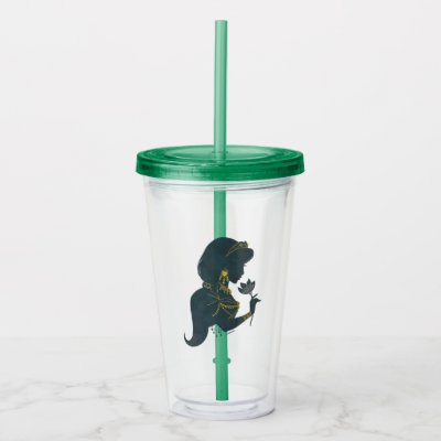 Aladdin | Jasmine Gilded Silhouette Acrylic Tumbler
