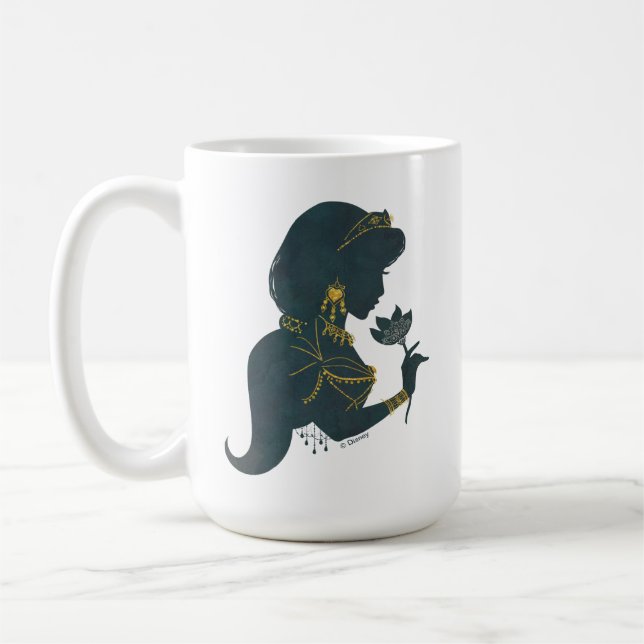 Aladdin | Jasmine Gilded Silhouette Coffee Mug (Left)
