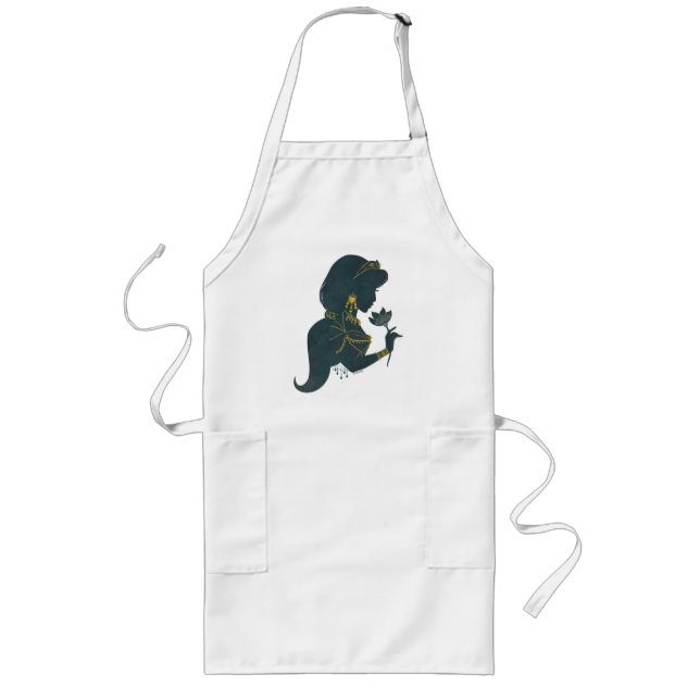 Aladdin | Jasmine Gilded Silhouette Long Apron (Front)