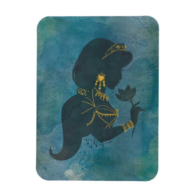 Aladdin | Jasmine Gilded Silhouette Magnet (Vertical)
