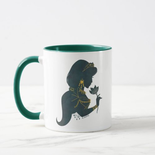 Aladdin  Jasmine Gilded Silhouette Mug