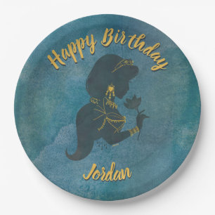 Aladdin Jasmine Gilded Silhouette Paper Plates