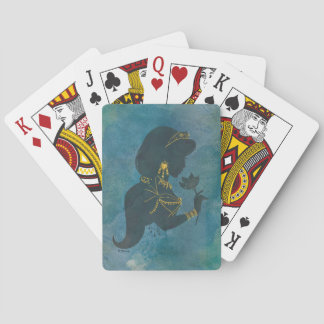 Aladdin | Jasmine Gilded Silhouette Poker Cards