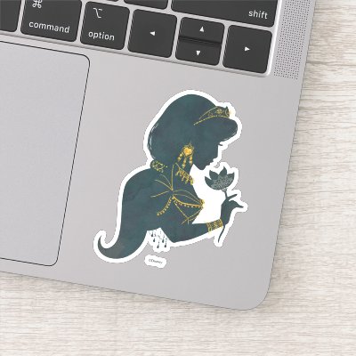 Aladdin | Jasmine Gilded Silhouette Sticker