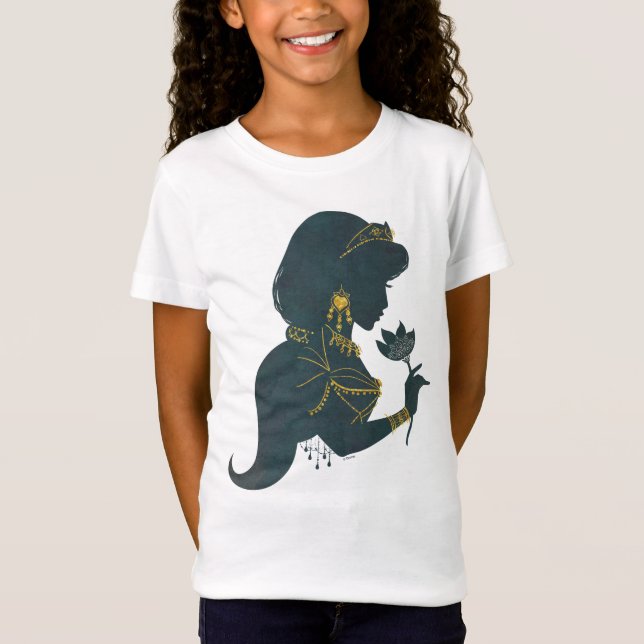 Aladdin | Jasmine Gilded Silhouette T-Shirt (Front)