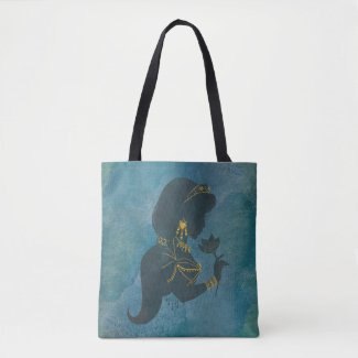 Aladdin | Jasmine Gilded Silhouette Tote Bag