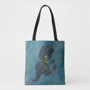 Aladdin Jasmine Gilded Silhouette Tote Bag