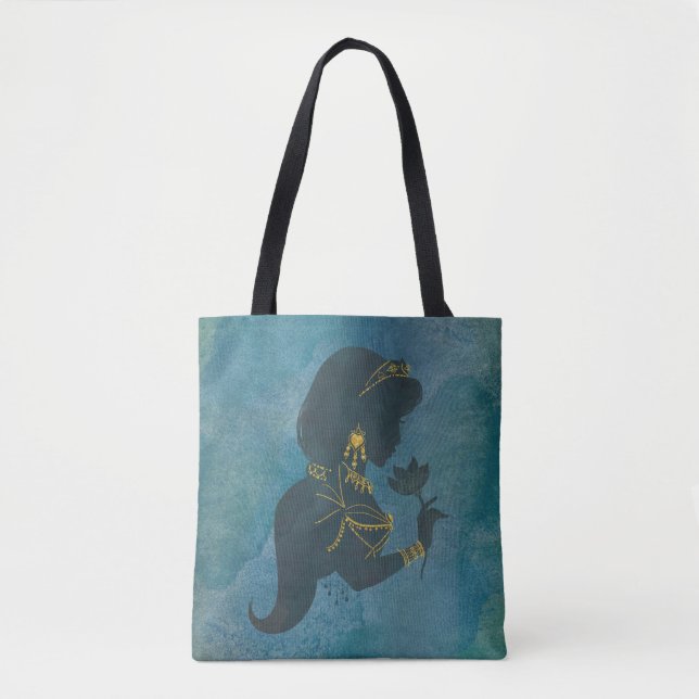 Aladdin | Jasmine Gilded Silhouette Tote Bag (Front)