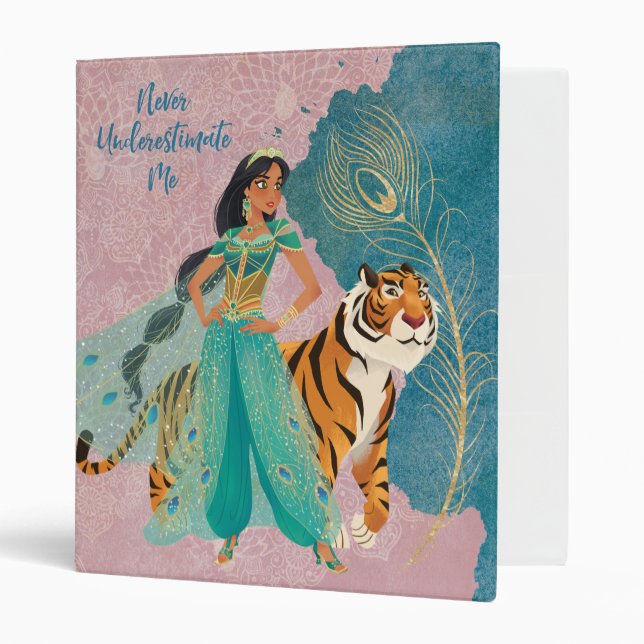 Aladdin | Jasmine & Raja "Never Underestimate Me" 3 Ring Binder (Front/Inside)
