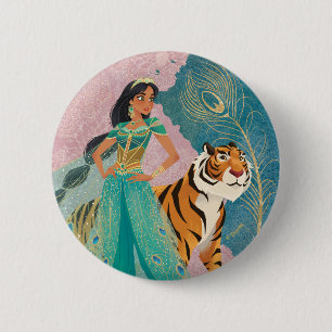 Aladdin Jasmine & Raja "Never Underestimate Me" Button