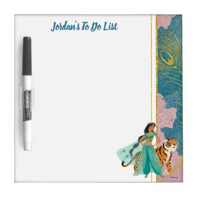 Aladdin | Jasmine &amp; Raja "Never Underestimate Me" Dry Erase Board