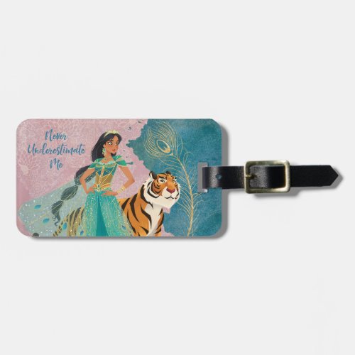 Aladdin  Jasmine  Raja Never Underestimate Me Luggage Tag