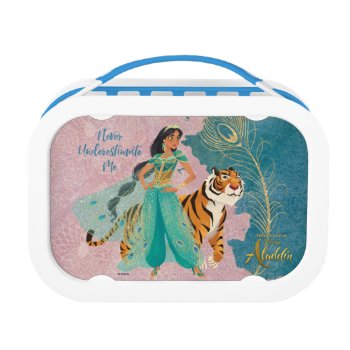 Aladdin | Jasmine & Raja "never Underestimate Me" Lunch Box by aladdin at Zazzle