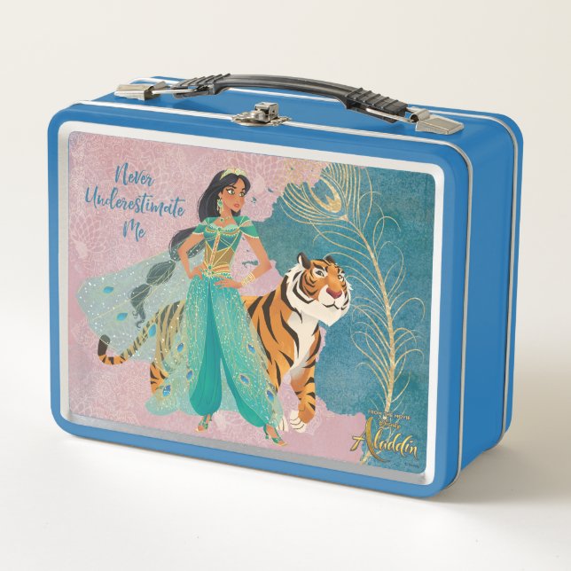 Aladdin | Jasmine & Raja "Never Underestimate Me" Metal Lunch Box (Front)