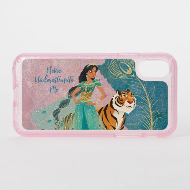 Aladdin | Jasmine & Raja "Never Underestimate Me" Speck iPhone XS Case (Front (Horizontal))