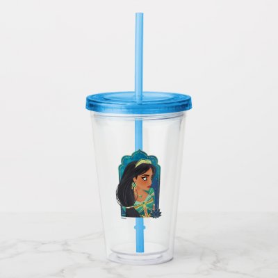 Aladdin, Jasmine Side Profile Graphic Stainless Steel Water Bottle