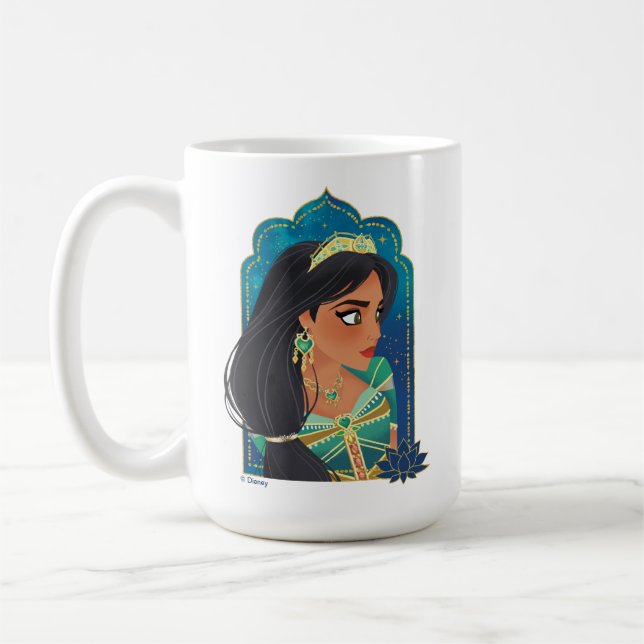 Aladdin | Jasmine Side Profile Graphic Coffee Mug (Left)
