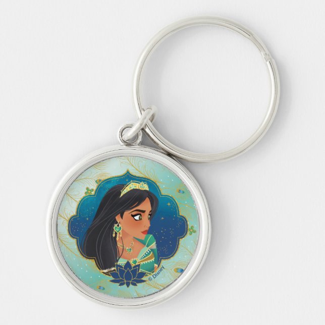 Aladdin | Jasmine Side Profile Graphic Keychain (Front)