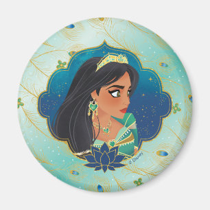 Aladdin Jasmine Side Profile Graphic Magnet