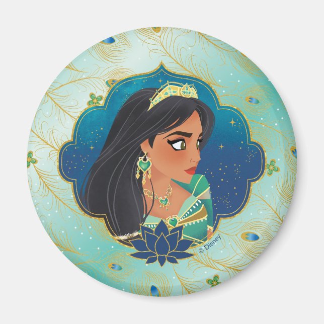 Aladdin | Jasmine Side Profile Graphic Magnet (Front)