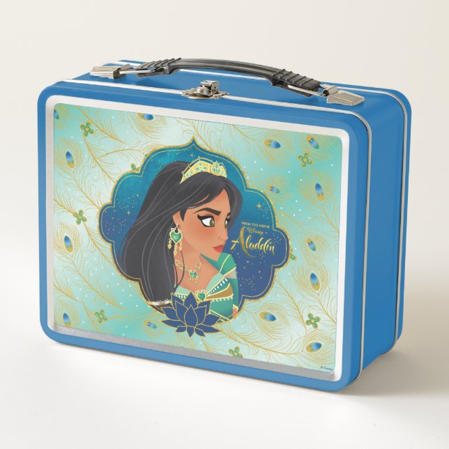 Aladdin | Jasmine Side Profile Graphic Metal Lunch Box (Front)