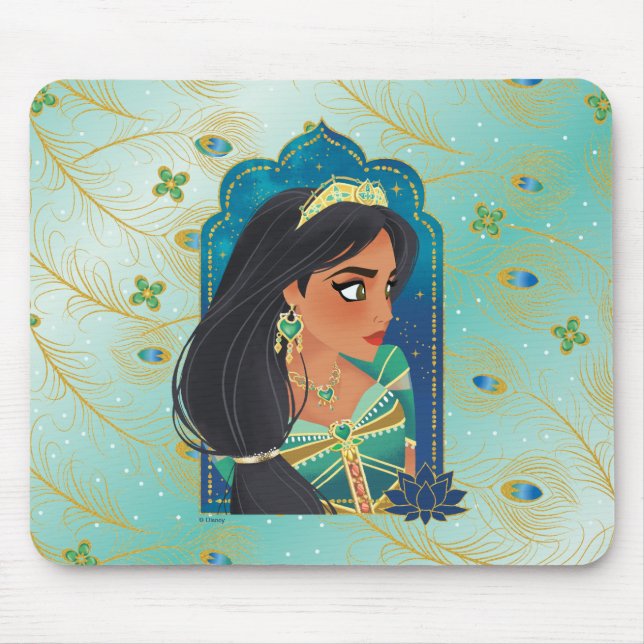 Aladdin | Jasmine Side Profile Graphic Mouse Pad (Front)