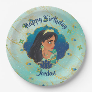 Aladdin   Jasmine Side Profile Graphic Paper Plates