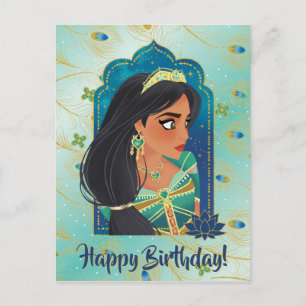 Aladdin Jasmine Side Profile Graphic Postcard