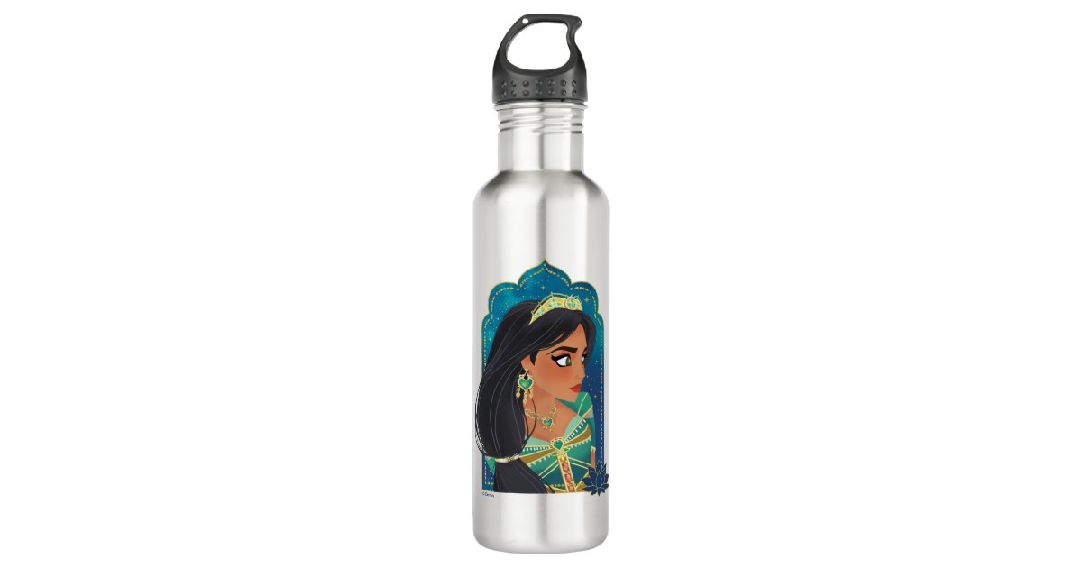 Aladdin, Jasmine Side Profile Graphic Stainless Steel Water Bottle