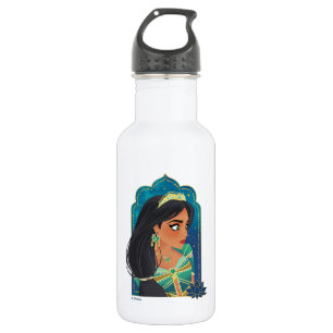 Aladdin Jasmine Side Profile Graphic Stainless Steel Water Bottle