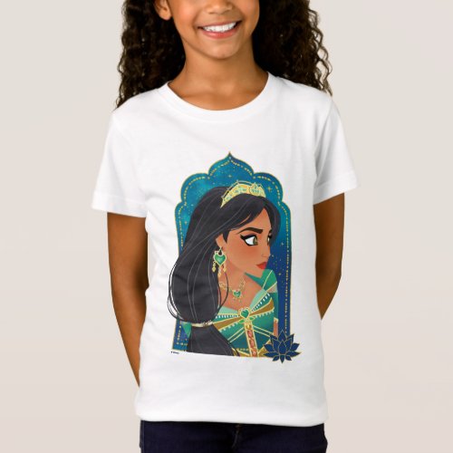 Aladdin  Jasmine Side Profile Graphic T_Shirt