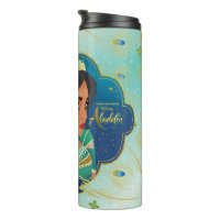 Aladdin, Ornate Jafar & Cobras Graphic Stainless Steel Water Bottle, Zazzle