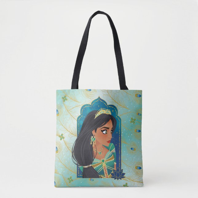 Aladdin | Jasmine Side Profile Graphic Tote Bag (Front)