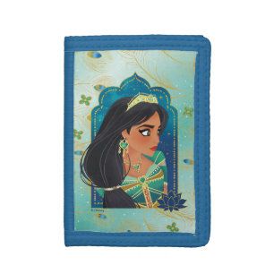 Aladdin Jasmine Side Profile Graphic Tri-fold Wallet