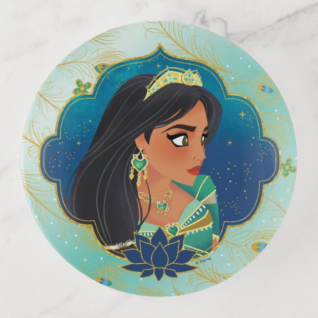 Aladdin | Jasmine Side Profile Graphic Trinket Tray (Front)