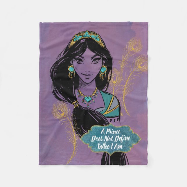 Aladdin | Jasmine "Who I Am" Fleece Blanket (Front)