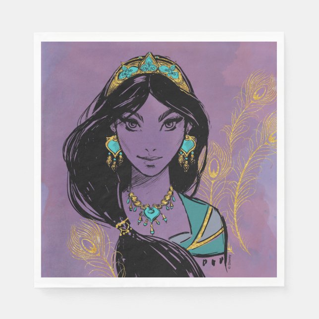 Aladdin | Jasmine "Who I Am" Napkins (Front)