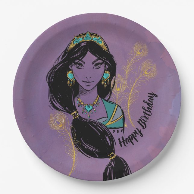 Aladdin | Jasmine "Who I Am" Paper Plates (Front)