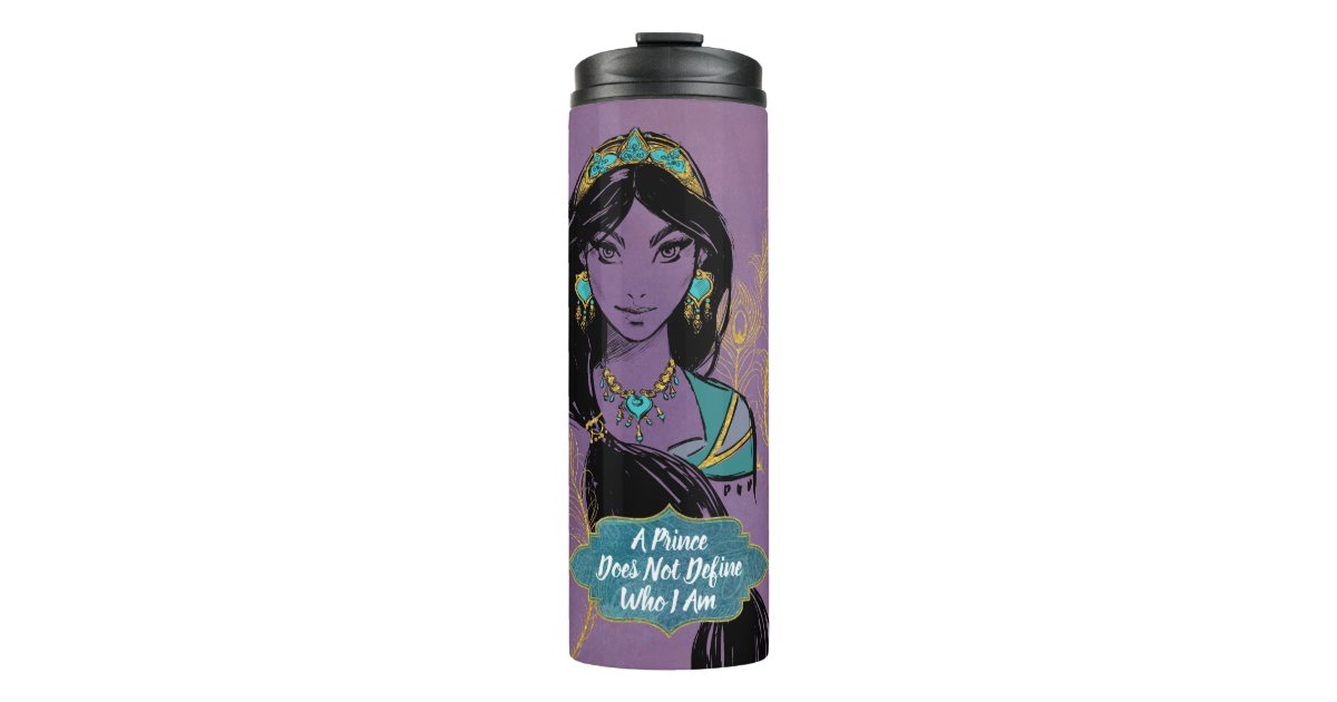 Aladdin, Jasmine Side Profile Graphic Stainless Steel Water Bottle